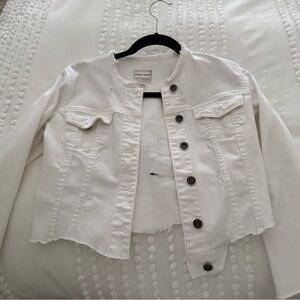 Women's White Denim Jacket